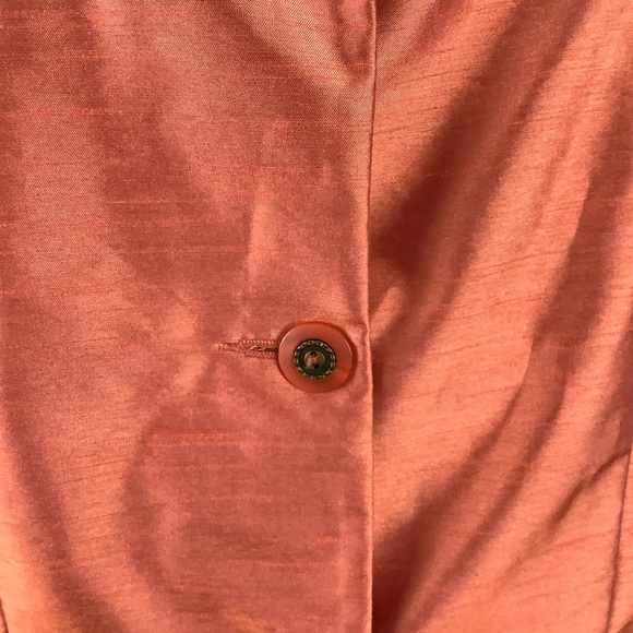 Vintage 💀stock Burnt Orange Two Piece Pant Suit - Picture 8 of 10